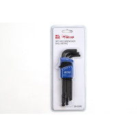 9-Piece, L-Key Ball End Long Arm Hex Wrench Set, 1.5mm - 10mm