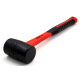 Haas 8oz / 0.5lb HI-Strength Rubber Mallet, TPR Grip