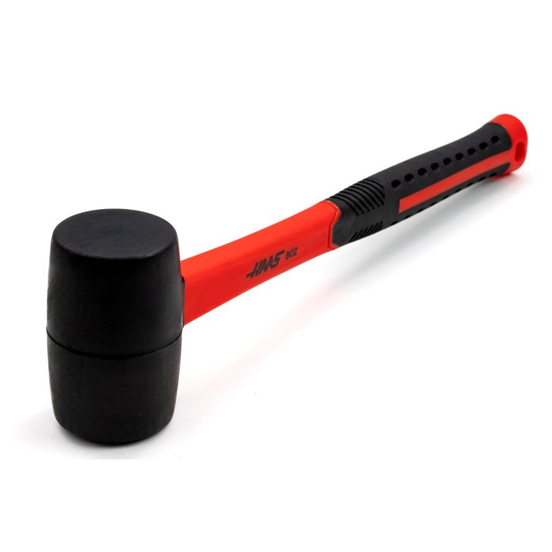 Haas 8oz / 0.5lb HI-Strength Rubber Mallet, TPR Grip