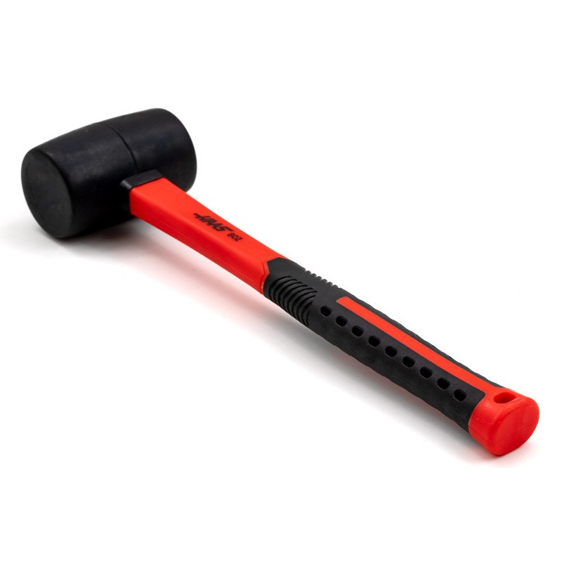 Haas 8oz / 0.5lb HI-Strength Rubber Mallet, TPR Grip