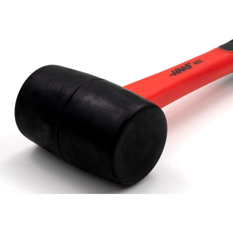 Haas 8oz / 0.5lb HI-Strength Rubber Mallet, TPR Grip