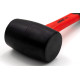 Haas 16oz / 1lb HI-Strength Rubber Mallet, TPR Grip