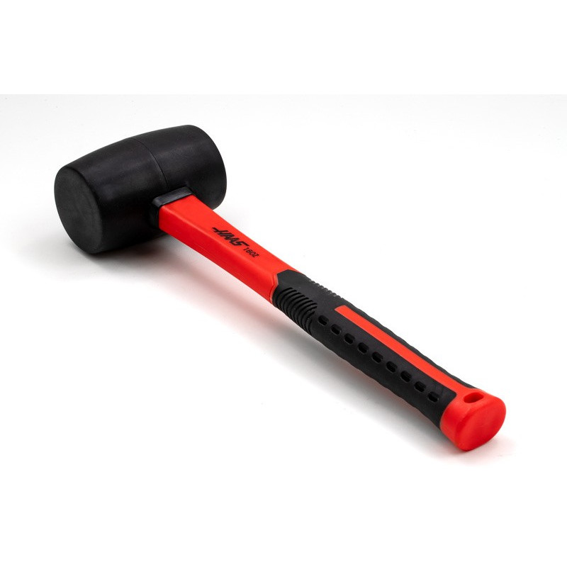 Haas 16oz / 1lb HI-Strength Rubber Mallet, TPR Grip