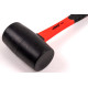 Haas 32oz / 2lb HI-Strength Rubber Mallet, TPR Grip