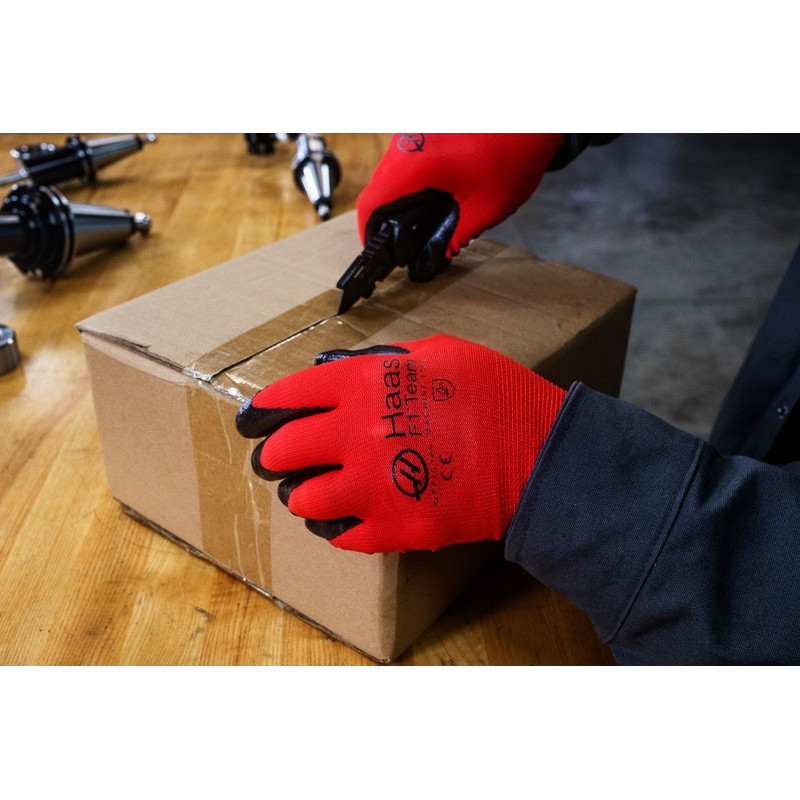 Рукавички трикотажні HPPE, стійкі до порізів, проколів та стирання, з нітриловим покриттям на долоні, 4331BX, XL - 1 пара