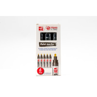 Paint Pen, Black - Pack of 6