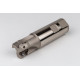HIEX, 32mm Ø Indexable End Mill, 32mm Shank x 90° Lead Angle x 125mm Overall Length, 3 Flute, TSC