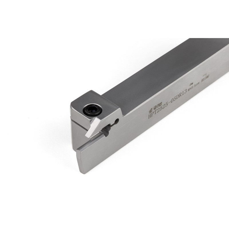 HPT2525-05DR13, 25mm Square Steel Shank External (OD) Grooving Tool, Right-Hand, Insert Size 5