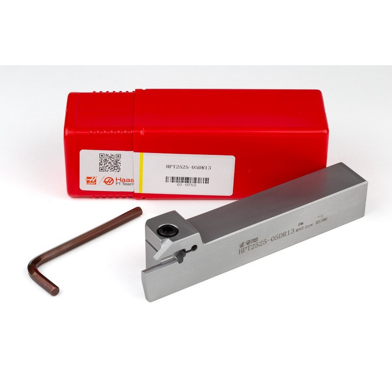 HPT2525-05DR13, 25mm Square Steel Shank External (OD) Grooving Tool, Right-Hand, Insert Size 5
