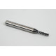 3mm Dia. Carbide End Mill, 4 Flute, Hyb. AlCrN Coated, 6mm Smooth Shank x 11mm LOC, 0.1mm Chamfer, HTPM