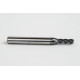 4mm Dia. Carbide End Mill, 4 Flute, Hyb. AlCrN Coated, 6mm Smooth Shank x 12mm LOC, 0.15mm Chamfer, HTPM