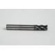 8mm Dia. Carbide End Mill, 4 Flute, Hyb. AlCrN Coated, 8mm Smooth Shank x 16mm LOC, 0.2mm Chamfer, HTPM