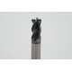 8mm Dia. Carbide End Mill, 4 Flute, Hyb. AlCrN Coated, 8mm Smooth Shank x 16mm LOC, 0.2mm Chamfer, HTPM