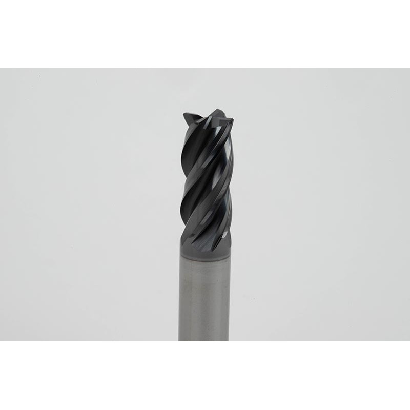 Твердосплавна кінцева фреза діаметром 12 мм, 4-зуба, гібридне покриття AlCrN, хвостовик Weldon 12 мм x 26 мм LOC, фаска 0,35 мм, HTPM