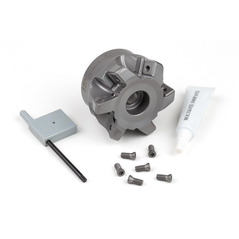 HCSHF, насадний фрезер Ø 63 мм, напрямний отвір 22 мм x кут нахилу 17,23°, 6 зубців, висока подача, TSC