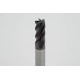 6mm Dia. Carbide End Mill, 5 Flute, AlTiN Coated, 6mm Smooth Shank x 13mm LOC, 0.2mm Chamfer, HTM