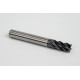 8mm Dia. Carbide End Mill, 5 Flute, AlTiN Coated, 8mm Smooth Shank x 16mm LOC, 0.2mm Chamfer, HTM