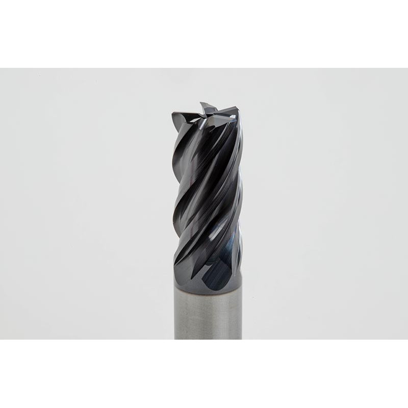 Твердосплавна кінцева фреза діаметром 16 мм, 5-зуба, покриття AlTiN, хвостовик Weldon 16 мм x 32 мм LOC, фаска 0,4 мм, високотемпературна обробка (HTM)