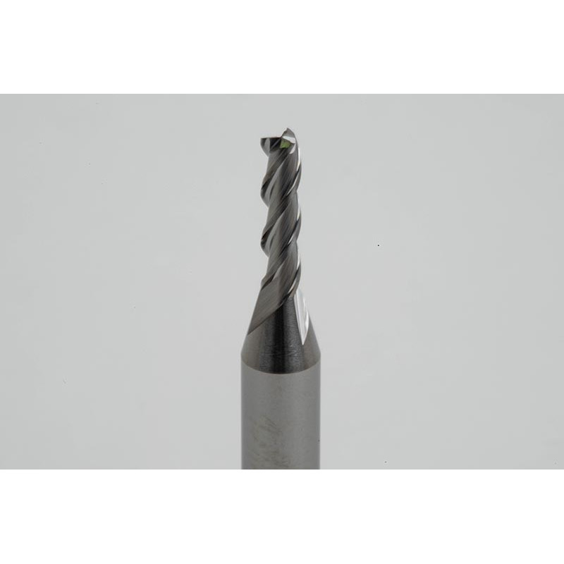 3mm Dia. Carbide End Mill, 3 Flute, Uncoated, 6mm Smooth Shank x 11mm LOC, Square Profile, HSAM2