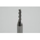 3mm Dia. Carbide End Mill, 3 Flute, Uncoated, 6mm Smooth Shank x 11mm LOC, Square Profile, HSAM2