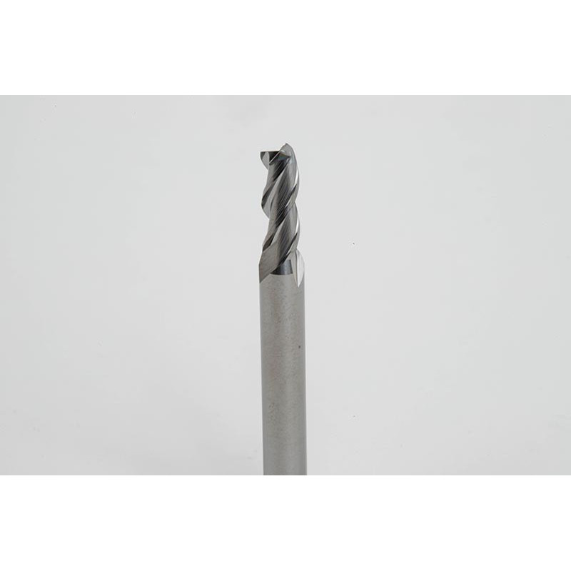 5mm Dia. Carbide End Mill, 3 Flute, Uncoated, 6mm Smooth Shank x 13mm LOC, Square Profile, HSAM2