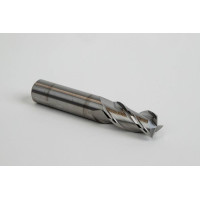 Твердосплавна кінцева фреза діаметром 16 мм, 3-зуба, без покриття, гладкий хвостовик 16 мм x 32 мм LOC, квадратний профіль, HSAM2