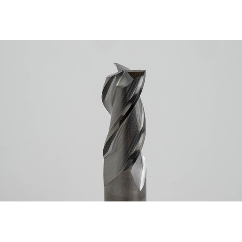 Твердосплавна кінцева фреза діаметром 16 мм, 3-зуба, без покриття, гладкий хвостовик 16 мм x 32 мм LOC, квадратний профіль, HSAM2