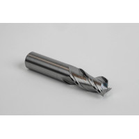 Твердосплавна кінцева фреза діаметром 20 мм, 3-зуба, без покриття, гладкий хвостовик 20 мм x 38 мм LOC, квадратний профіль, HSAM2