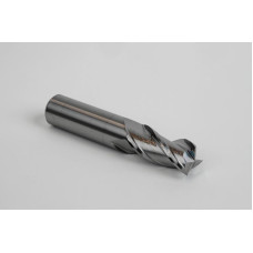 Твердосплавна кінцева фреза діаметром 20 мм, 3-зуба, без покриття, гладкий хвостовик 20 мм x 38 мм LOC, квадратний профіль, HSAM2