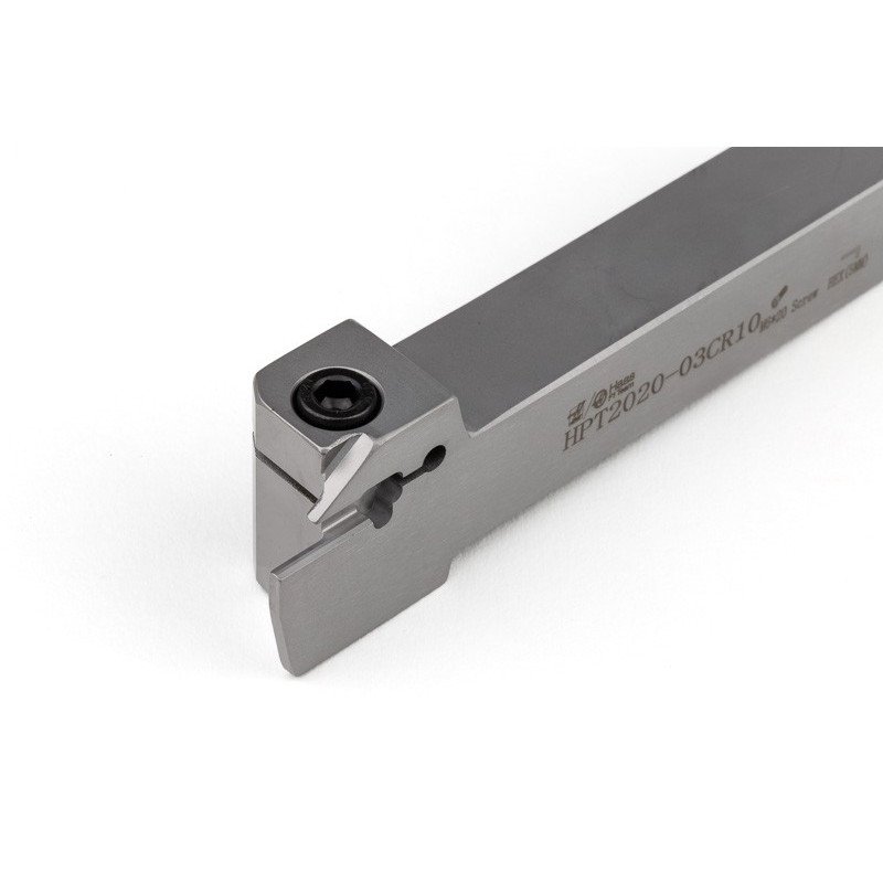 HPT2020-03CR10, 20mm Square Steel Shank External (OD) Grooving Tool, Right-Hand, Insert Size 3