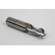 25mm Dia. Carbide End Mill, 3 Flute, Uncoated, 25mm Smooth Shank x 45mm LOC, Square Profile, HSAM2