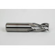 25mm Dia. Carbide End Mill, 3 Flute, Uncoated, 25mm Smooth Shank x 45mm LOC, Square Profile, HSAM2