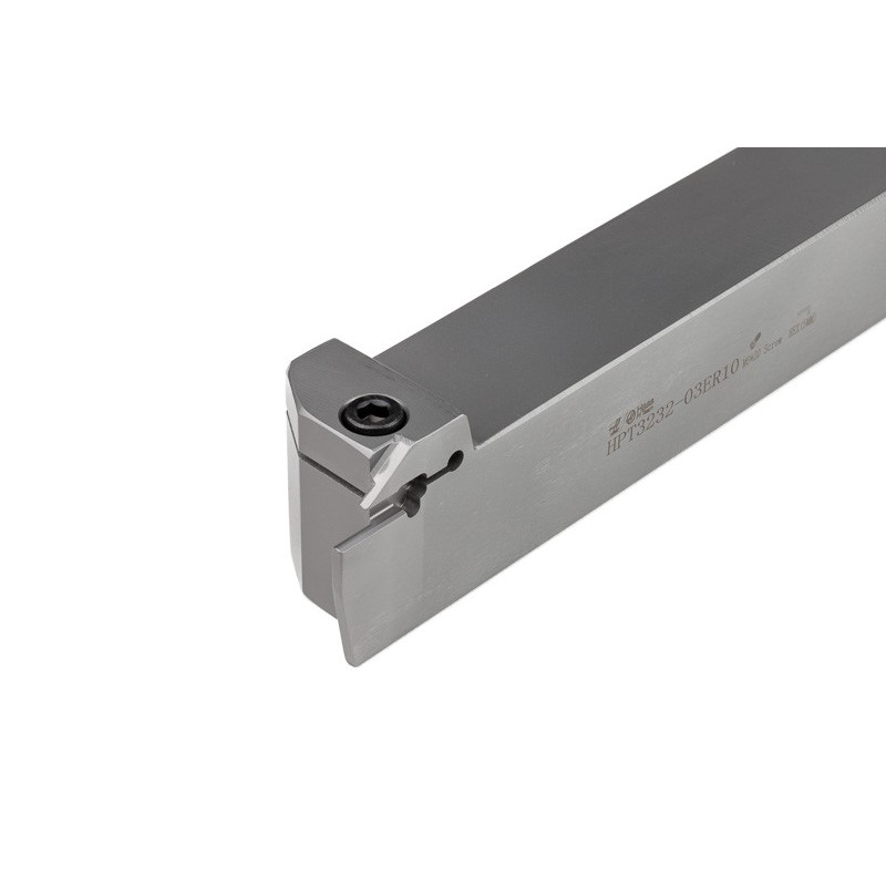 HPT3232-03ER10, 32mm Square Steel Shank External (OD) Grooving Tool, Right-Hand, Insert Size 3