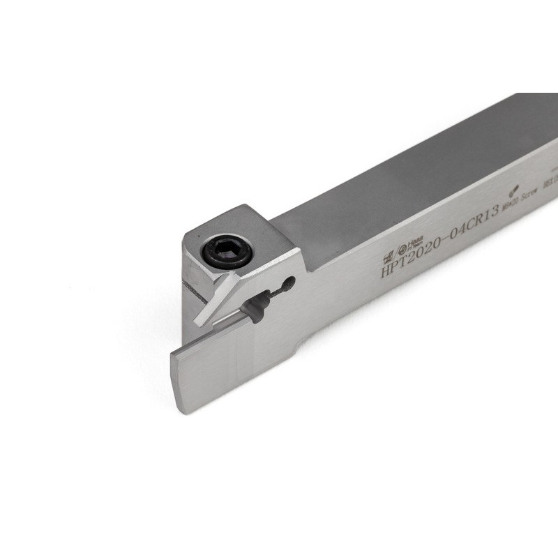 HPT2020-04CR13, 20mm Square Steel Shank External (OD) Grooving Tool, Right-Hand, Insert Size 4