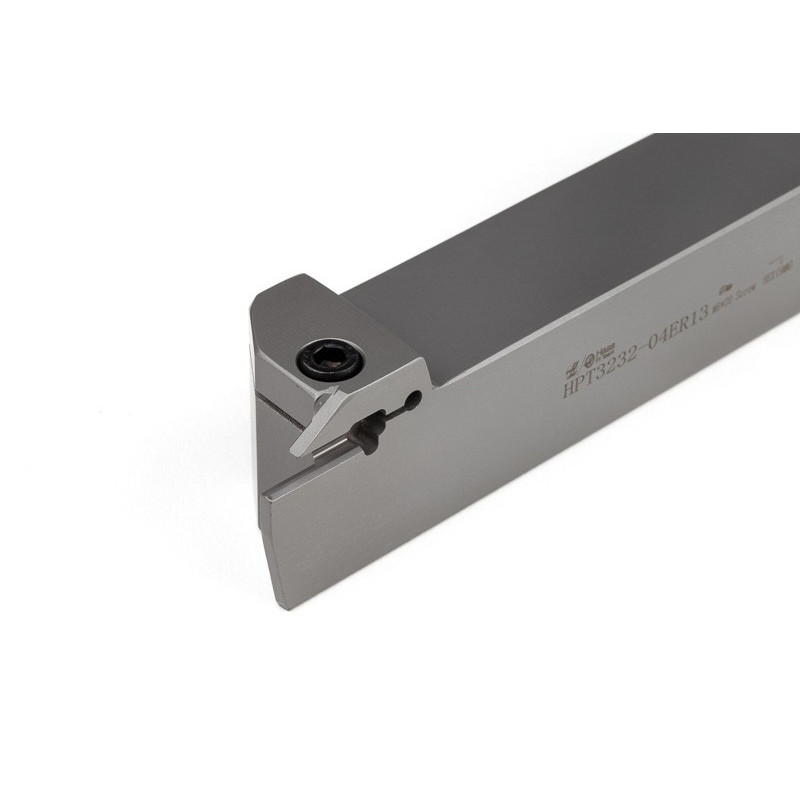 HPT3232-04ER13, 32mm Square Steel Shank External (OD) Grooving Tool, Right-Hand, Insert Size 4