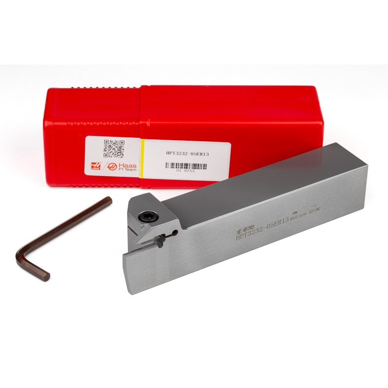 HPT3232-05ER13, 32mm Square Steel Shank External (OD) Grooving Tool, Right-Hand, Insert Size 5