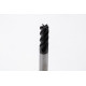 5mm Dia. Carbide End Mill, 5 Flute, AlTiN Coated, 5mm Smooth Shank x 12mm LOC, 0.3mm Radius, HTM