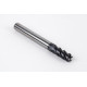 6mm Dia. Carbide End Mill, 5 Flute, AlTiN Coated, 6mm Smooth Shank x 15mm LOC, 0.5mm Radius, HTM