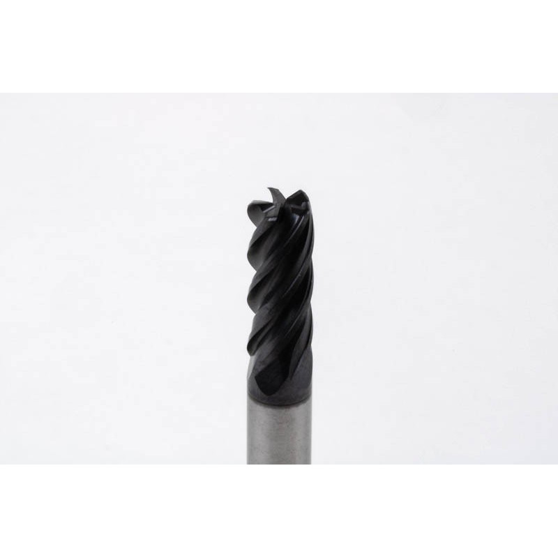 6mm Dia. Carbide End Mill, 5 Flute, AlTiN Coated, 6mm Smooth Shank x 15mm LOC, 0.5mm Radius, HTM