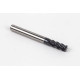 6mm Dia. Carbide End Mill, 5 Flute, AlTiN Coated, 6mm Smooth Shank x 15mm LOC, 1mm Radius, HTM