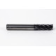 8mm Dia. Carbide End Mill, 5 Flute, AlTiN Coated, 8mm Smooth Shank x 20mm LOC, Square Profile, HTM