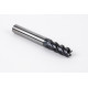 8mm Dia. Carbide End Mill, 5 Flute, AlTiN Coated, 8mm Smooth Shank x 20mm LOC, 0.5mm Radius, HTM