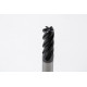 8mm Dia. Carbide End Mill, 5 Flute, AlTiN Coated, 8mm Smooth Shank x 20mm LOC, 1mm Radius, HTM