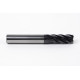 10mm Dia. Carbide End Mill, 5 Flute, AlTiN Coated, 10mm Smooth Shank x 25mm LOC, 0.5mm Radius, HTM