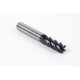 10mm Dia. Carbide End Mill, 5 Flute, AlTiN Coated, 10mm Smooth Shank x 25mm LOC, 0.5mm Radius, HTM