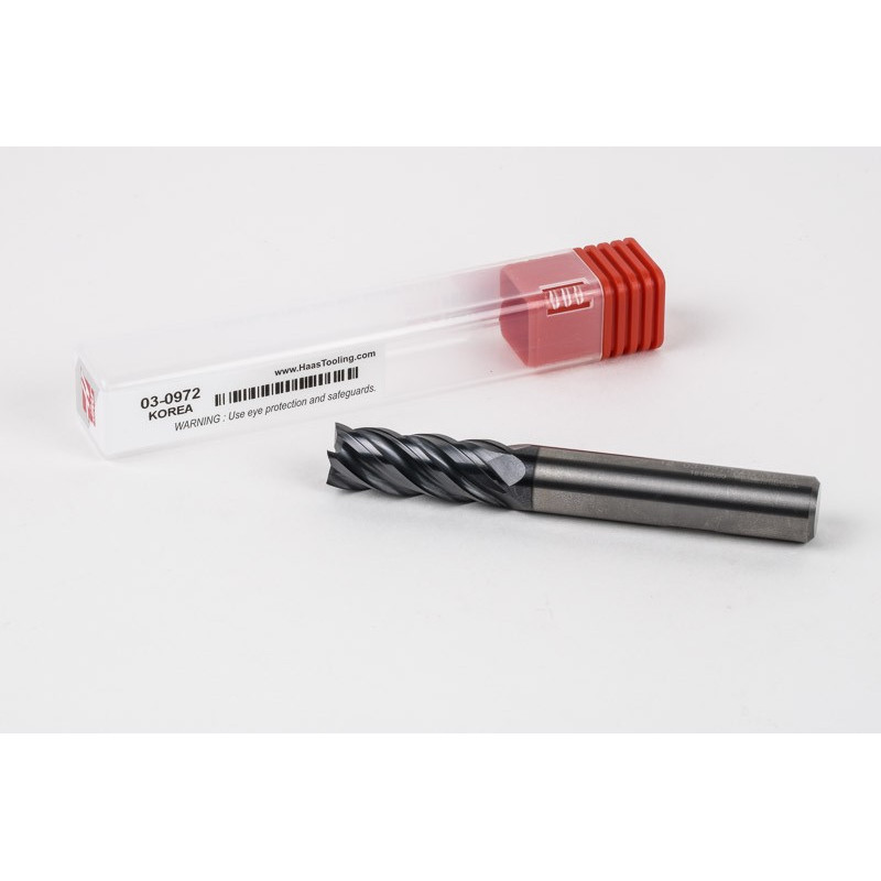 Твердосплавна кінцева фреза діаметром 12 мм, 5-зуба, покриття AlTiN, хвостовик Weldon 12 мм x 30 мм LOC, квадратний профіль, HTM