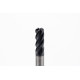 12mm Dia. Carbide End Mill, 5 Flute, AlTiN Coated, 12mm Weldon Shank x 30mm LOC, 2mm Radius, HTM