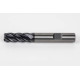 12mm Dia. Carbide End Mill, 5 Flute, AlTiN Coated, 12mm Weldon Shank x 30mm LOC, 3mm Radius, HTM