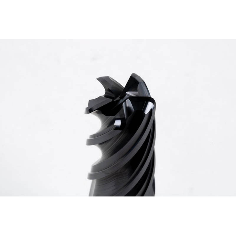 16mm Dia. Carbide End Mill, 5 Flute, AlTiN Coated, 16mm Weldon Shank x 32mm LOC, 2mm Radius, HTM