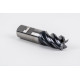 25mm Dia. Carbide End Mill, 5 Flute, AlTiN Coated, 25mm Weldon Shank x 40mm LOC, 0.5mm Radius, HTM
